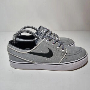 Nike Stefan Janoski Skateboarding Canvas Shoes Kids Size 4.5Y Grey 654861-006 se
